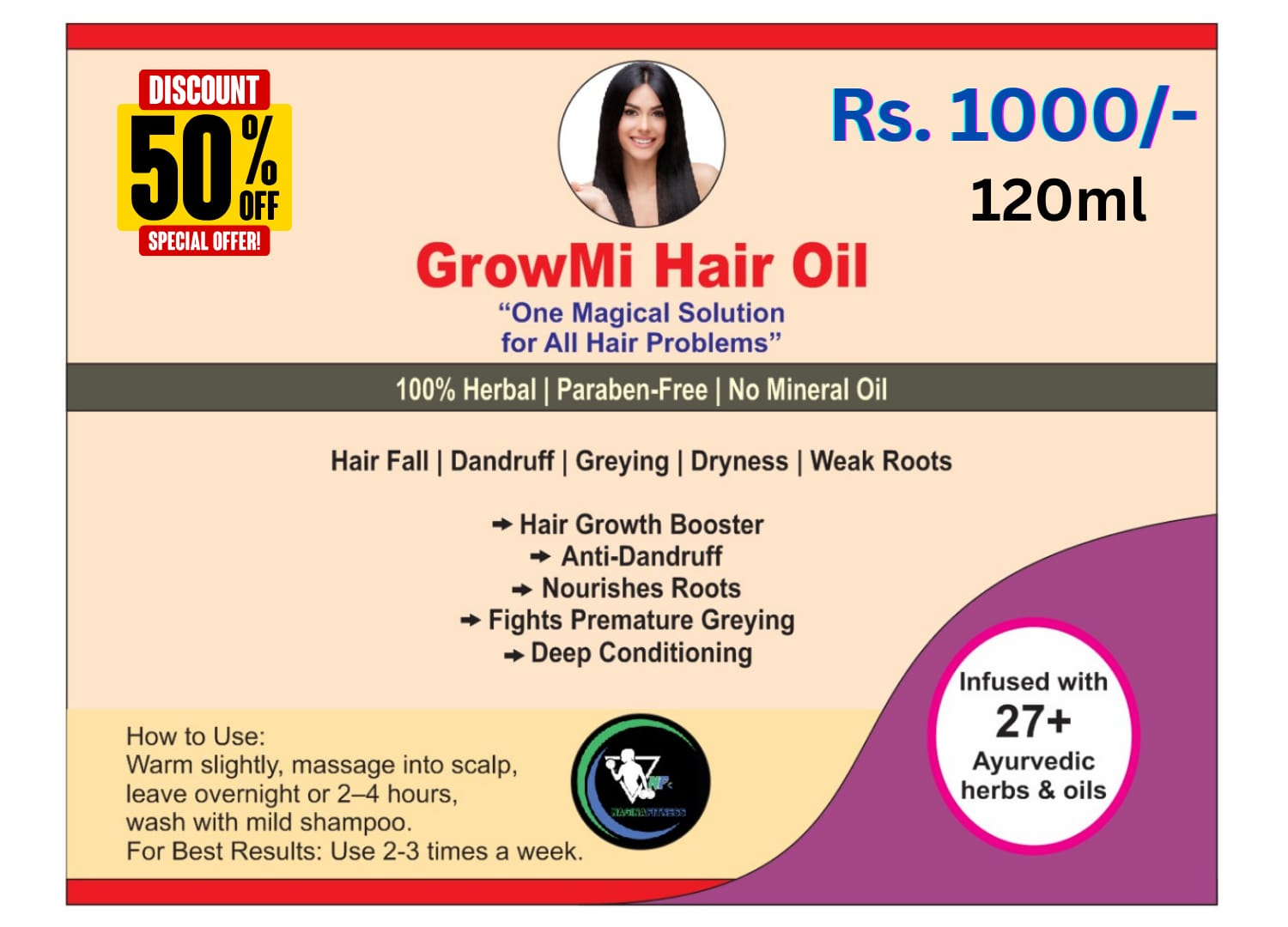 GrowMi Hair Oil – The Magical Solution for All Hair Problems